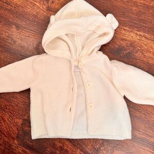 Baby Place Cream Hooded Cardigan